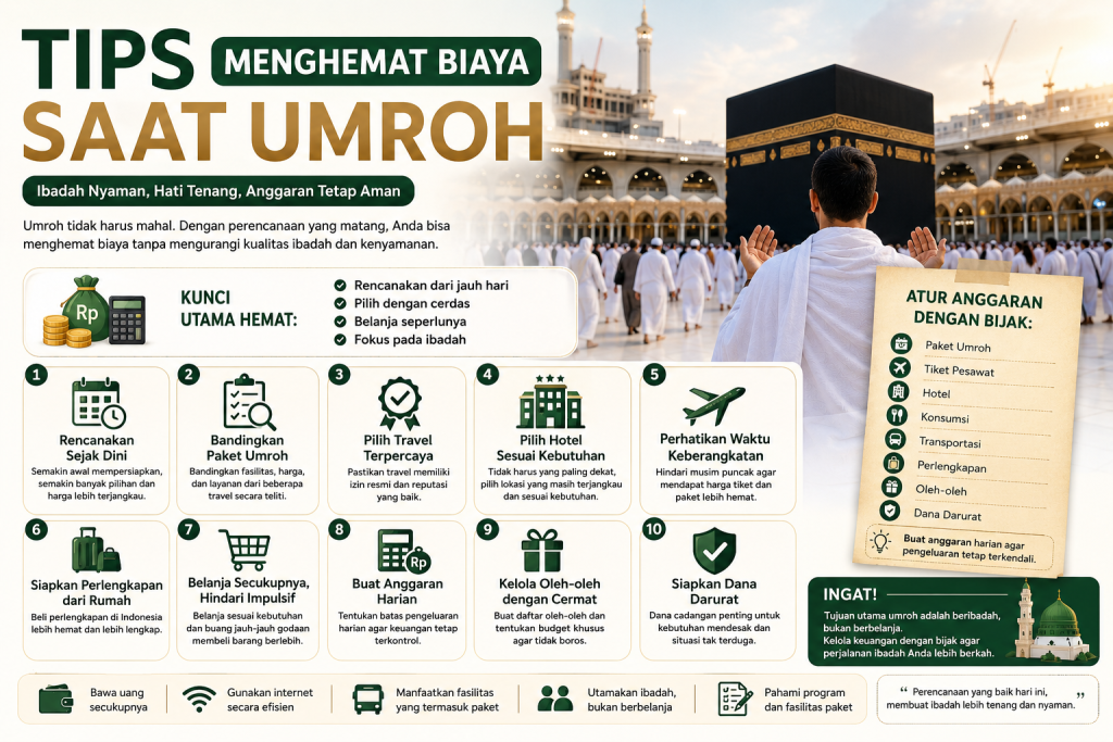 Tips Menghemat Biaya Saat Umroh